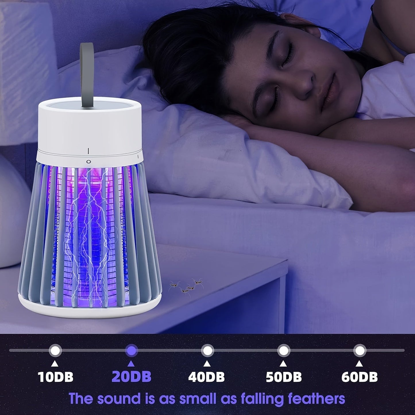 Electric Bug Zapper - Effective Mosquito Zapper, Advanced Fly Trap, Powerful Mosquito Killer, Energy-Efficient LED Lamp, Safe USB Electric. STORE ARBELLA'S