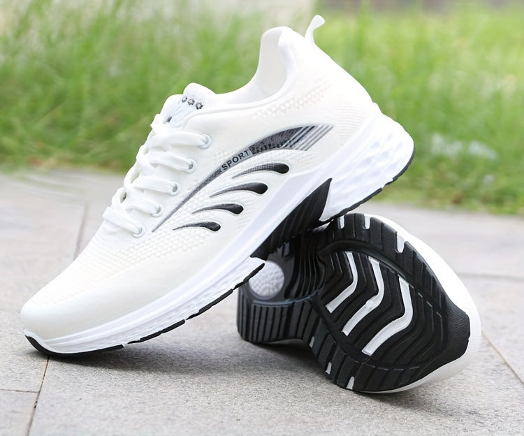 Stylish Comfort Sneakers - Fashion Sneakers with Soft Platform, Non-Slip Sole, Lace-Up Closure, and Breathable Design for Casual Walking, Jogging, and Everyday Wear store Arbellas