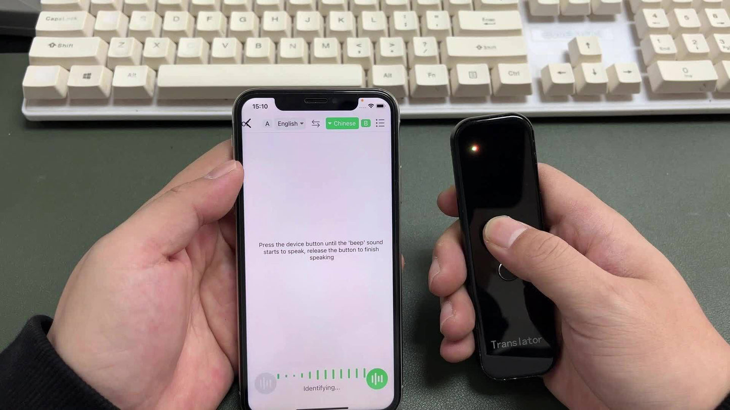137-Language Instant Smart Voice Translator - Real-Time Bi-Directional Translation & APP Display, User-Friendly for Android/iOS Device Owners, Ideal for Travel & Business STORE ARBELLA'S