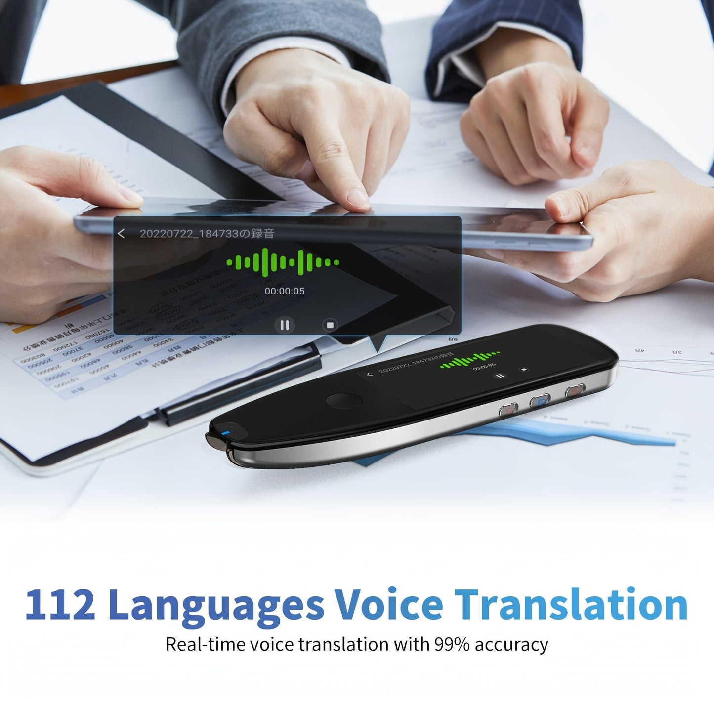 Smart Multifunction Translation Real Time Languages Translator Business Dictionary Pen Voice Scan Translator Pen Business Travel Abroad Dictionary Pen Support 112 Languages STORE ARBELLA'S