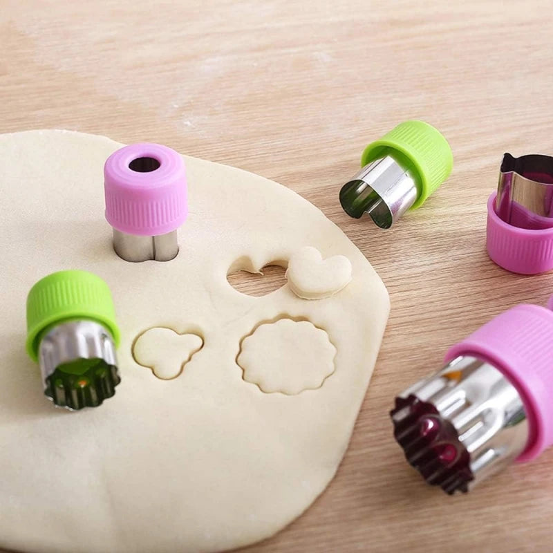 Vegetable Cutter Shapes Stainless Steel Durable DIY Fruit Cookie Stamps Cake Food Cutting Mold Kitchen Tool store Arbellas