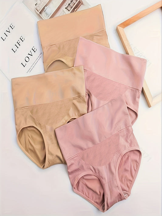 4pcs Seamless Butt-Lifting Briefs – Comfy High Waist Panties for Sculpted Everyday Style STORE ARBELLA'S