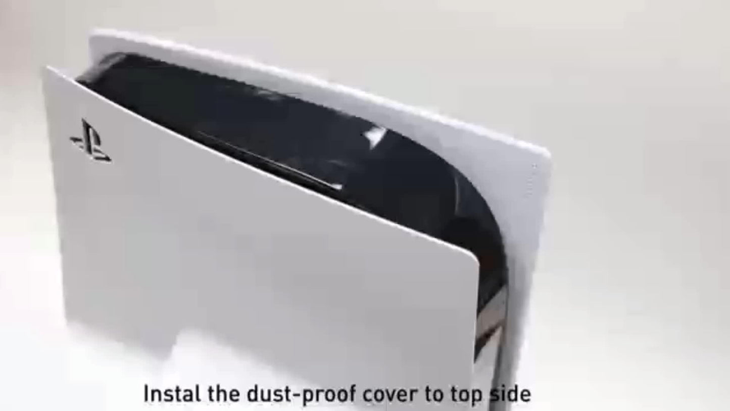 RGB PS5 Cooling Stand & Rapid Charger - High-Performance Fan, Dual Dock, Compatible with Disc & Digital Edition, 6 Game Slots, Screws & Dust Cover. STORE ARBELLA'S