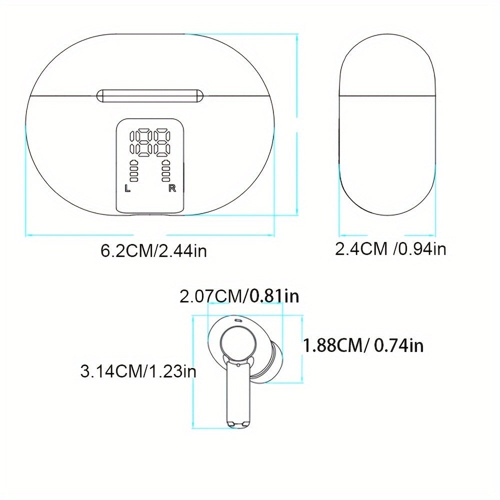 Multilingual Instant Translator Earbuds-144 Language 2-Way Real-Time Conversation-Compatible APP for Music & Calls-HD Sound with Noise Cancellation-Perfect for Travel & Work