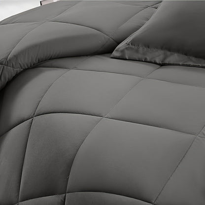 7pcs Luxurious Ultra-Soft Comforter Set | Breathable, Quilted Comforter, Flat Sheet, Fitted Sheet, Pillowcases, Pillow Shams | Warmth for All Seasons, School, Valentine's Day, Boys And Girls, Bed In A Bag Store ARBELLA'S