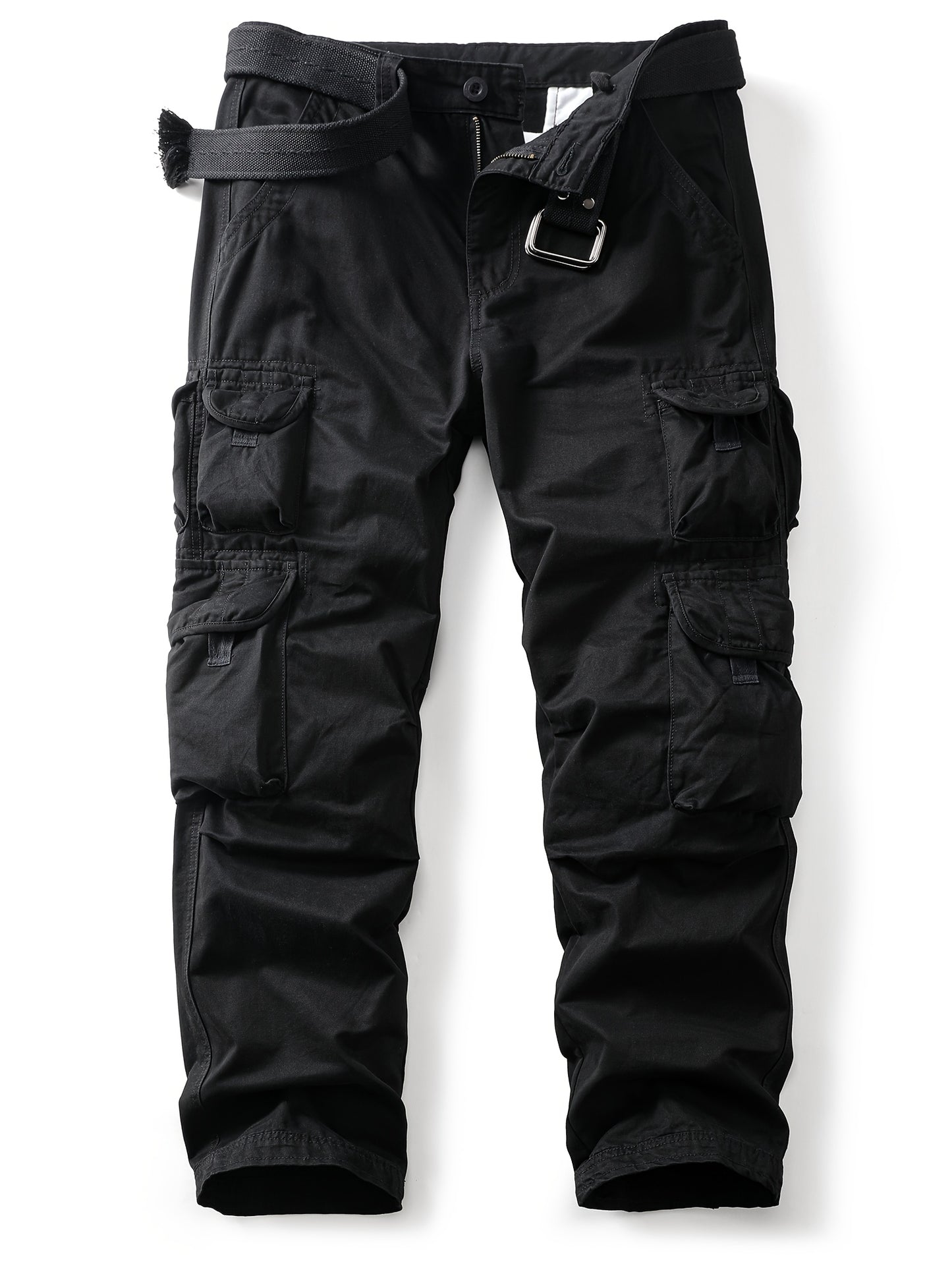 Men's 10-Pocket  Outdoor Pants - Durable Cotton Anti-Tear Fabric, Loose Fit Straight-Leg Design with Multiple Utility Pockets for Hiking, Camping & Casual Wear (Spring/Fall/Summer). Store ARBELLA'S