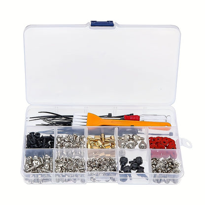 362pcs Ultimate Computer Hardware Repair Kit - Complete Toolbox for PC Case, Motherboard, Hard Drive, and Fan Maintenance - Iron Material, Durable and Reliable