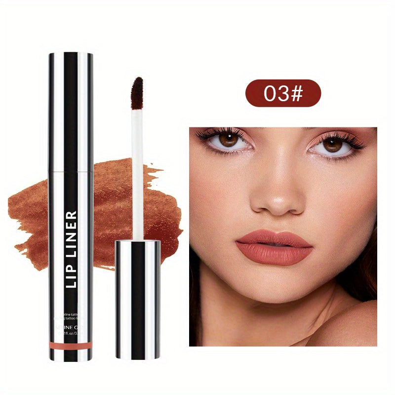 3pcs Lip Liner, Peel Off Lip Liner Tattoo, Peel Off Lip Stain, Peel Off Long Lasting Lip Stain, Infused with Vitamin E Moisturising, Makeup Gift for Women