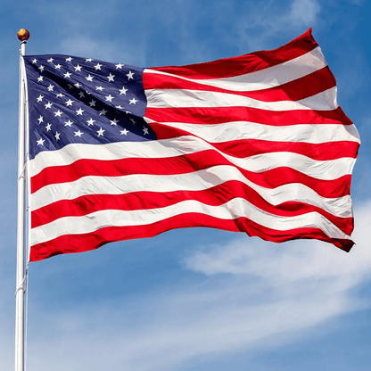 American Flag 3x5 FT - USA Flag for Outdoor Garden Use, Durable Quality Polyester, Vivid Colors, Double-Stitched, with Brass Grommets for Easy Hanging, 1pc