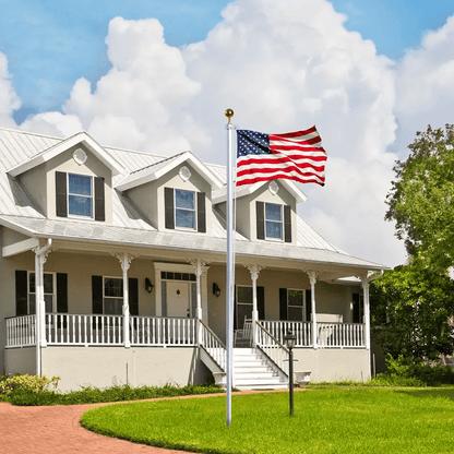 Vibrant 3x5ft American Flag - Durable Polyester with Double-Stitched Edges & Brass Grommets for Indoor/Outdoor Use, Perfect for Sports Fans