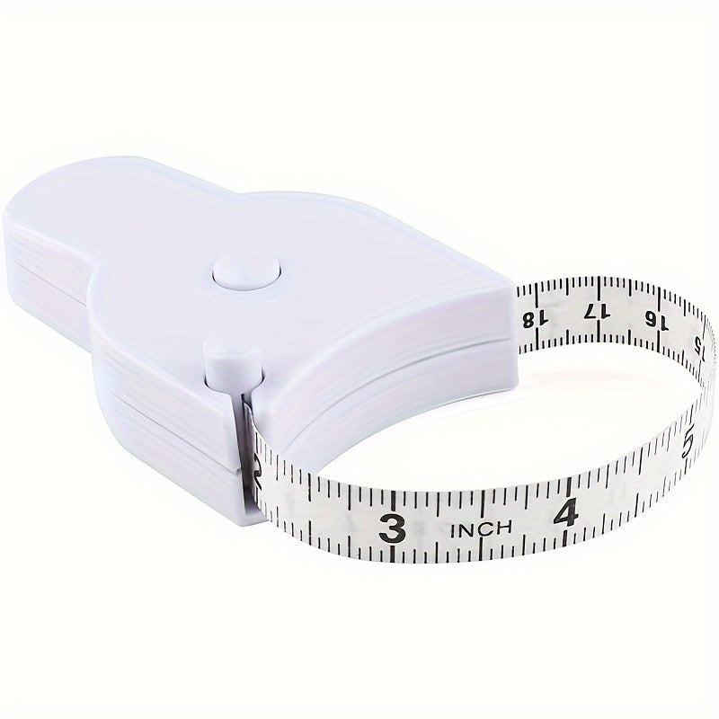 1pc, Three-dimensional Ruler Automatically Shrinks Y-shaped Waist Ruler Tape Measure Fitness Sports Body Circumference Measurement Soft Leather Tape Measure Cm Tailor, Sewing, Handmade Supplies