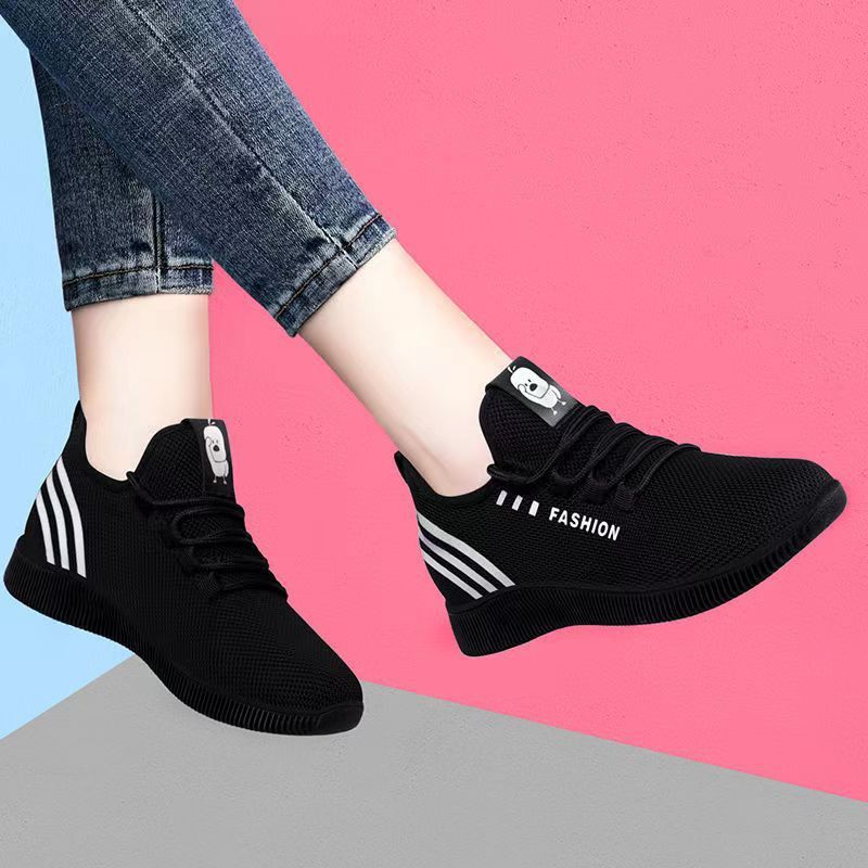 Women's Breathable Lace-Up Sneakers - Comfortable, Non-Slip Casual Running & Hiking Shoes with Soft PU Sole