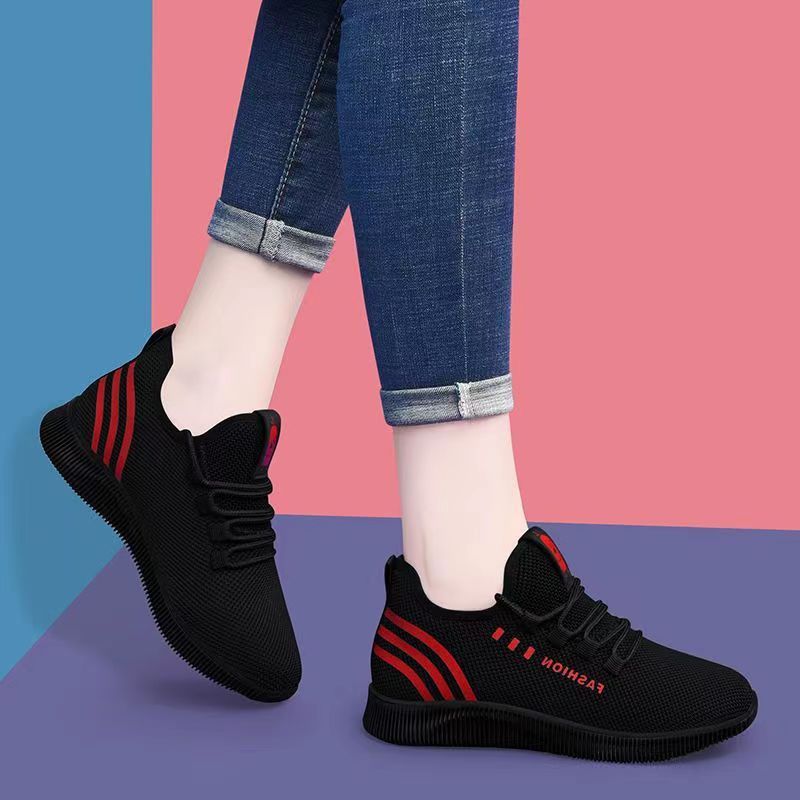 Women's Breathable Lace-Up Sneakers - Comfortable, Non-Slip Casual Running & Hiking Shoes with Soft PU Sole