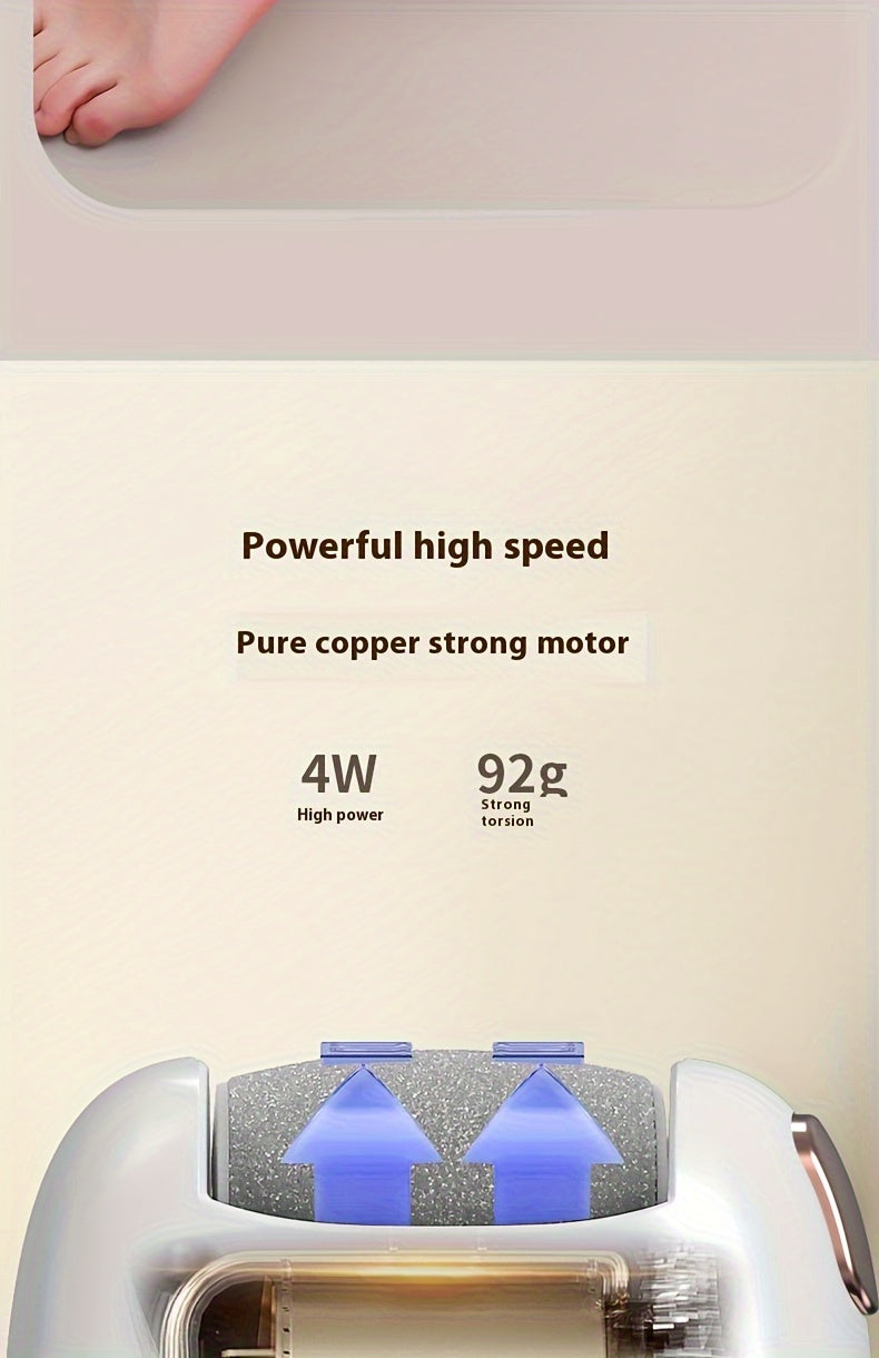 Rechargeable Electric Remover Kit with 3 Interchangeable Heads, Portable Pedicure Tools for Smooth and Soft Feet, Professional Foot Care Solution. Store ARBELLA'S