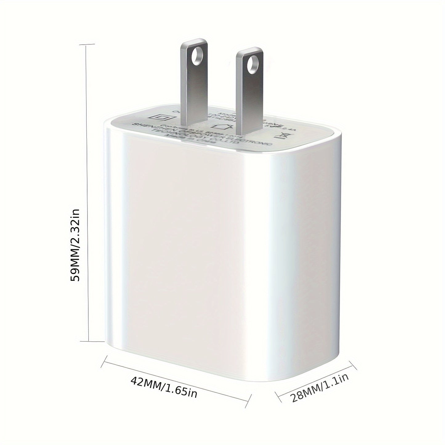 3-Piece Charger - Rapid 3-Port Power Adapter with Quick Charging Capability for iPhone 14/13/12/11 Pro Max