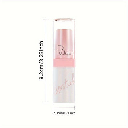 1pc Pudaier Metallic Glitter Lipstick, Long-Lasting Waterproof, Non-Fade Lip Makeup, Shimmery Pearl Finish, Perfect For Daily & Holiday Looks For Music Festival