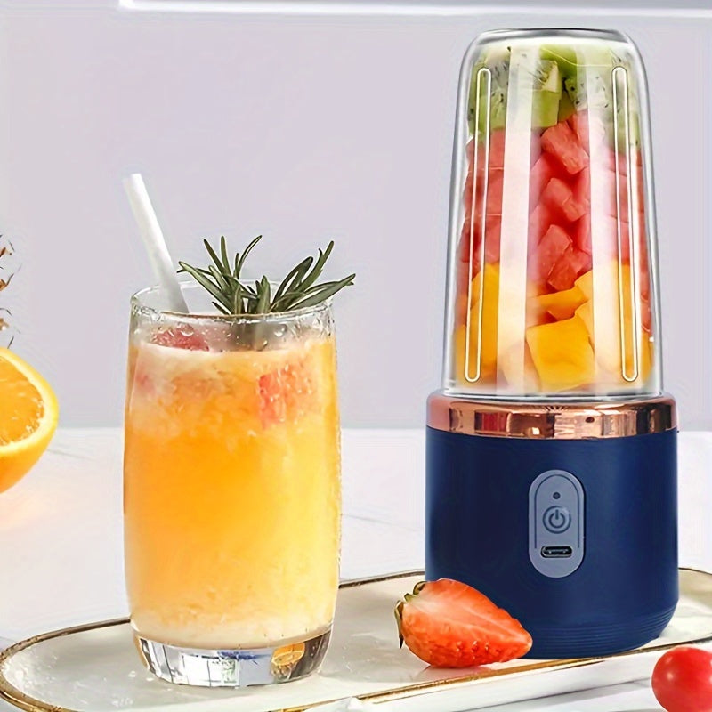 1pc, Small Juicer Small Portable Charging Juice Cup Fruit Squeezer, 1pc, 2-in-1 Portable Blender And Water Bottle With USB Charging