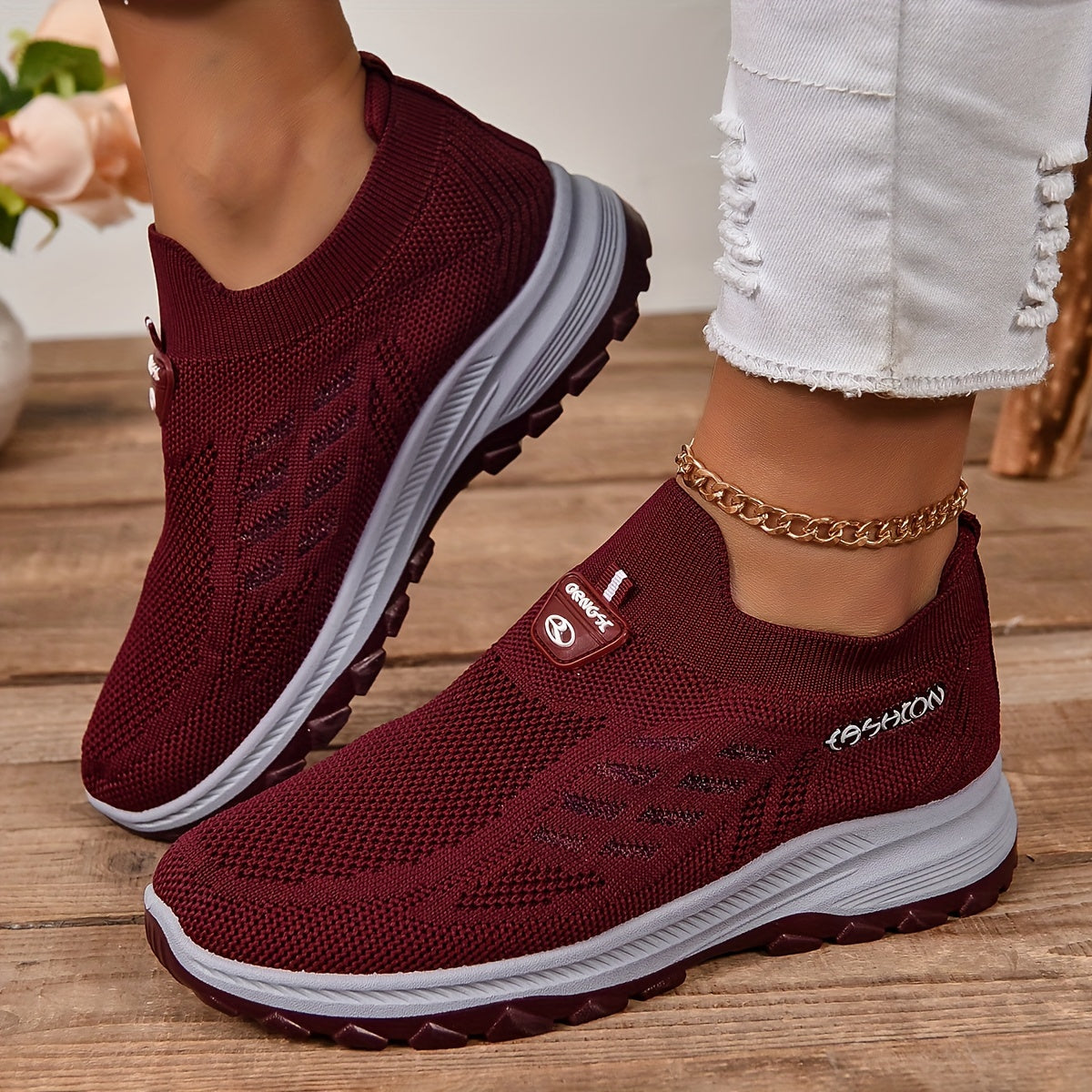 Cozy Chunky Sock Shoes - Soft Fabric Upper, Slip-On Design, Low Top Profile, EVA Sole, Breathable Fabric Insole, Perfect for All-Season Casual Gym Walking and Everyday Wear store Arbellas