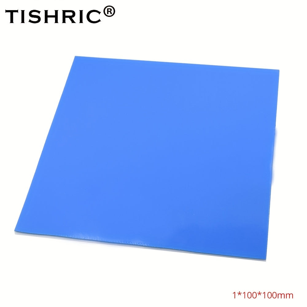 TISHRIC 100*100*1mm 0.5mm 1.5mm 2mm Heat Sink Cooling Fan Cooler GPU CPU Thermal Pads Conductive Silicone Pad PC Fan heatsink Paste Adhesive