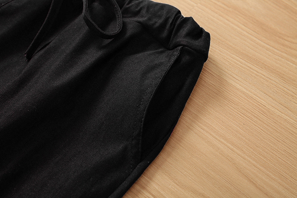 Y2K Chic Drawstring Cargo Pants - Stretchy Elastic Waist, Long Length, Multiple Pockets, Casual Comfortable Women's Clothing for Everyday Wear Store ARBELLA'S