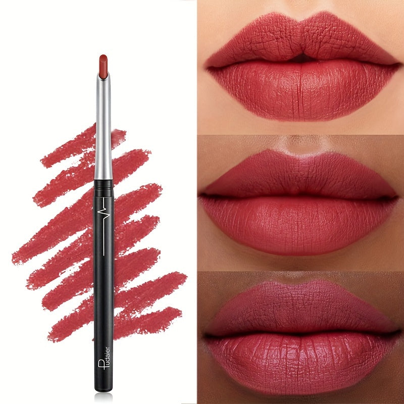 17-Color Set Lip Liner Pencil -Velvety Texture, 24-Hour Long-Wear, Waterproof & Smudge-Resistant, Can Use For Lip & Eyes, Nice Choice For Valentine's Day Gift Mother's Day Gift Contain Plant Squalane