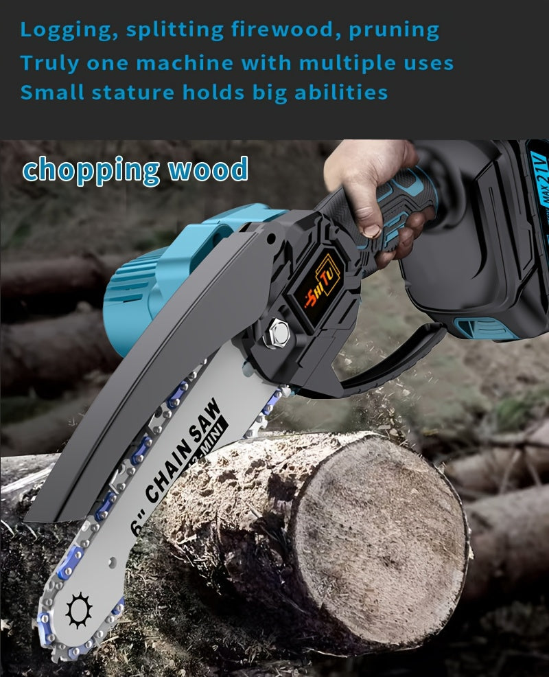 Mini Cordless Chainsaw - Lightweight, Portable, Rechargeable Battery | Safe Trimming for Tree Branches, Courtyard, Household, Garden, Gifts for Men Store ARBELLA'S