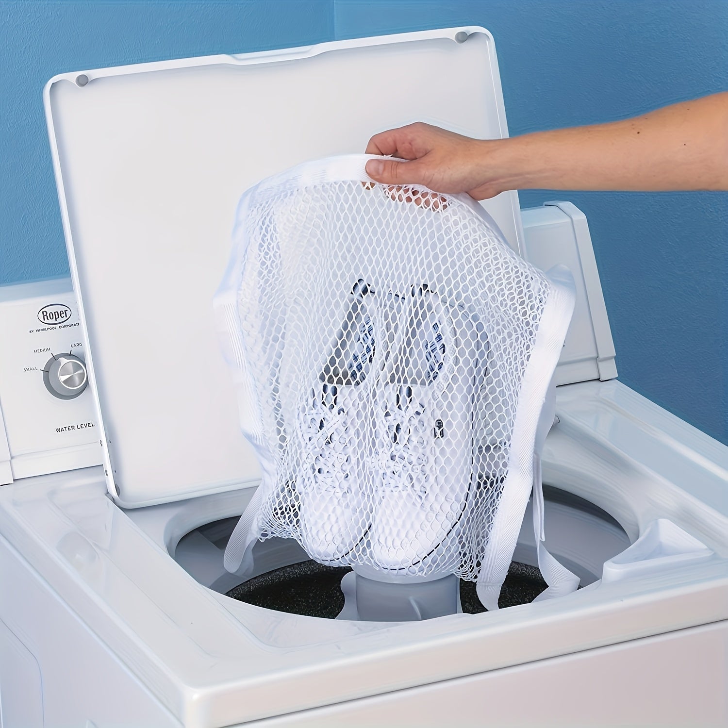 Sneaker Drying Bag with Elastic Strap, Durable Shoe Washing Bag, Sneaker Washing And Drying Mesh Bag Washing Machine Drying Bags for Shoes And Clothing for Laundry And Commercial Use, Laundry Bags Store ARBELLA'S