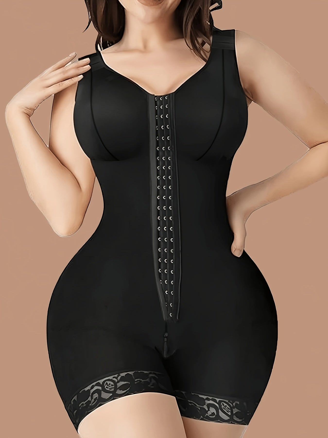 European and American High-waisted Shaping Bodysuit, Tight-fitting, Reinforced Tummy Control, Butt-lifting, Women's Underwear with Crotch Zipper. Store ARBELLA'S