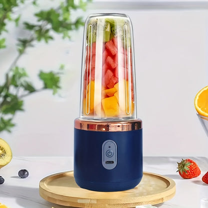 1pc, Small Juicer Small Portable Charging Juice Cup Fruit Squeezer, 1pc, 2-in-1 Portable Blender And Water Bottle With USB Charging