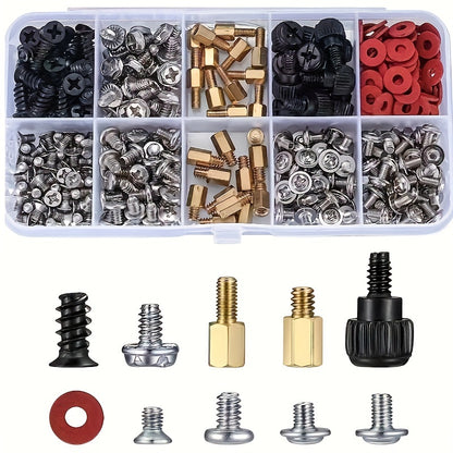 362pcs Ultimate Computer Hardware Repair Kit - Complete Toolbox for PC Case, Motherboard, Hard Drive, and Fan Maintenance - Iron Material, Durable and Reliable