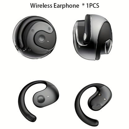 New Wireless BT5.3 Earbuds, Bass Stereo Sound, With Microphone, Open-ear Style, HD Voice With Smart Noise Reduction, Sports Headset With Wireless Charging Case, Wireless Gaming/Sports Earphone For Apple And Android