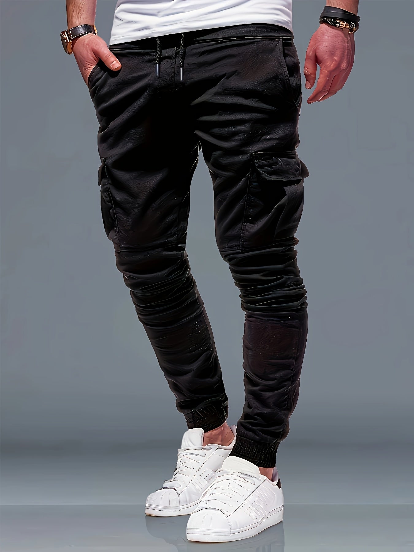 6pcs Men's Autumn And Winter Regular Edition Fashionable Pants And Sports Pants Casual Sports And Outdoor Pocket Elastic Waist Drawstring Pants, Pants For Men High Quality. Store ARBELLA'S
