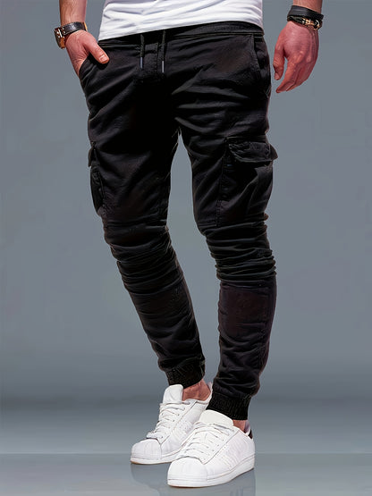 6pcs Men's Autumn And Winter Regular Edition Fashionable Pants And Sports Pants Casual Sports And Outdoor Pocket Elastic Waist Drawstring Pants, Pants For Men High Quality. Store ARBELLA'S