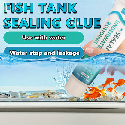 Special Glue For Underwater Repair Leakage, Fish Tank Glass Adhesive Fish Tank Leakage Special Glue Aquarium Water Pool Leakage Repair Seam Glue Repair Leak Glue Waterproof Sealing Glue