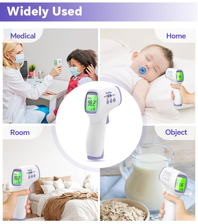 [Digital | Forehead] Digital Thermometer | No-Touch Forehead Thermometer For Adults And Kids, With Fever Alarm, 3 Backlit And 32 Memories Fast Accurate Results, Easy For All Ages, Basal Thermometer Store ARBELLA'S
