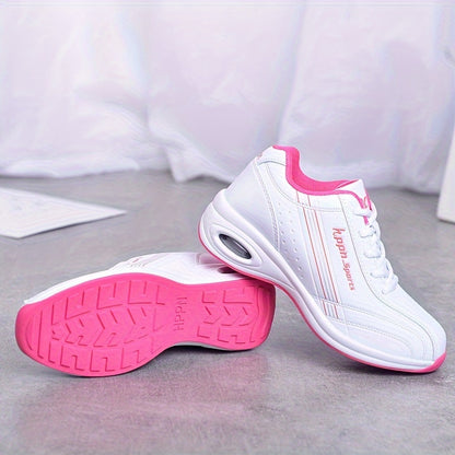 Womens Air Cushion Sports Sneakers - Comfortable Elevating Trainers - Anti-Slip, Stylish & Versatile for Outdoor Adventures