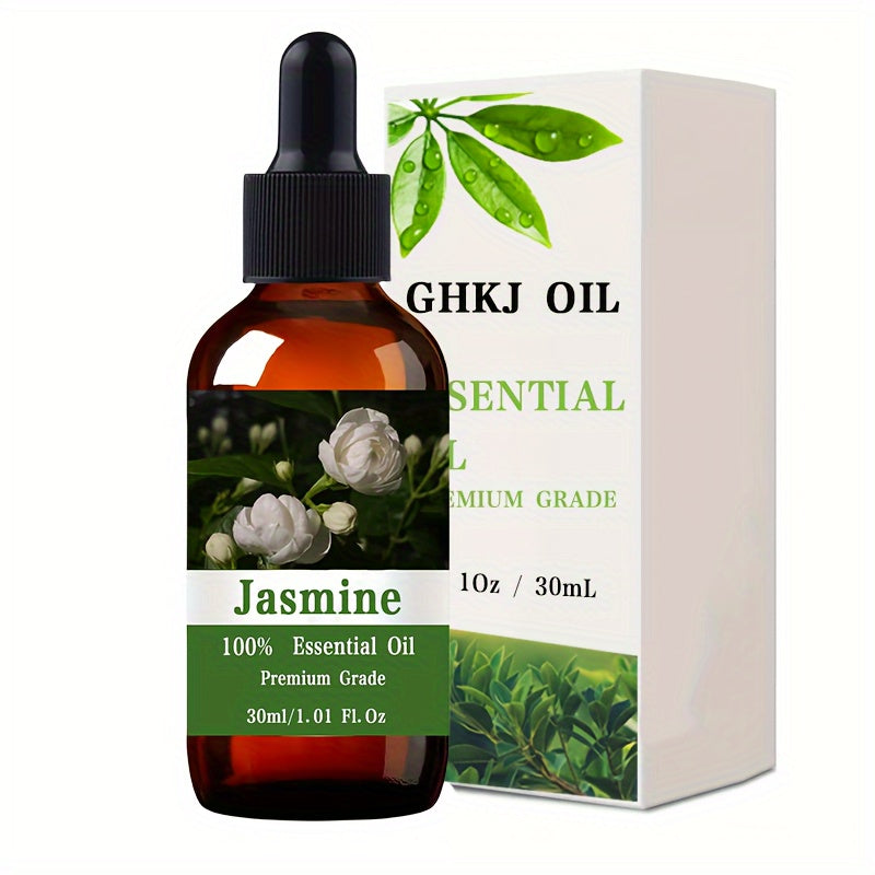 Jasmine Essential Oil, 30ml/1.01 Fl.Oz, 100% Pure Care Grade For Nail, Hair & Skin Care, Massage, Diffusers Humidifier, Aromatherapy, Moisturizing Massage Essential Oil For Men & Women