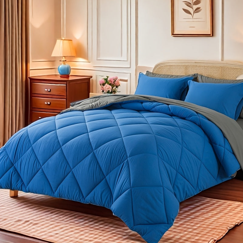 7pcs Luxurious Ultra-Soft Comforter Set | Breathable, Quilted Comforter, Flat Sheet, Fitted Sheet, Pillowcases, Pillow Shams | Warmth for All Seasons, School, Valentine's Day, Boys And Girls, Bed In A Bag Store ARBELLA'S