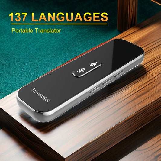 137-Language Instant Smart Voice Translator - Real-Time Bi-Directional Translation & APP Display, User-Friendly for Android/iOS Device Owners, Ideal for Travel & Business