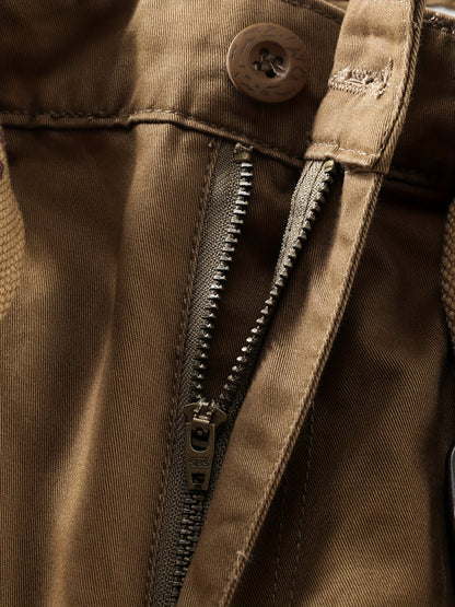 Men's 10-Pocket  Outdoor Pants - Durable Cotton Anti-Tear Fabric, Loose Fit Straight-Leg Design with Multiple Utility Pockets for Hiking, Camping & Casual Wear (Spring/Fall/Summer). Store ARBELLA'S