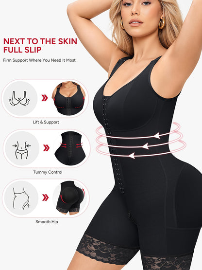 1pc Shaper Suit for Women After Childbirth That Smooths The Abdomen And Sculpts The Body, Enhancing And Supporting The Buttocks, Featuring a Zippered Crotch Store ARBELLA'S