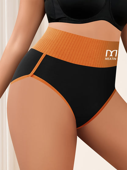 10pcs Women's High-Waisted Striped Panties - Breathable, Comfort Fit, Soft Elastic | Casual & Sporty Wear Store ARBELLA'S