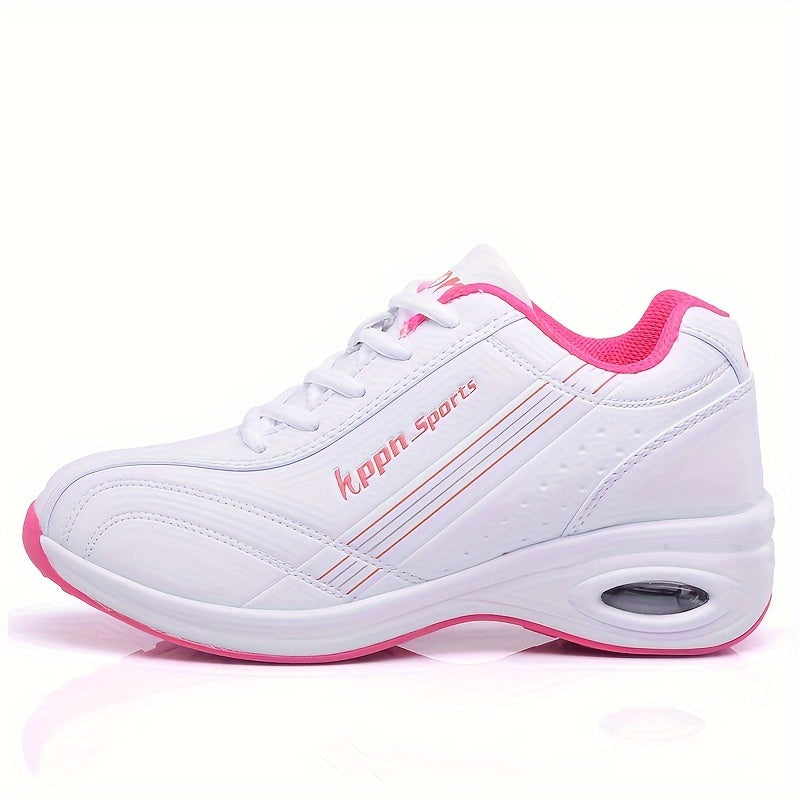 Womens Air Cushion Sports Sneakers - Comfortable Elevating Trainers - Anti-Slip, Stylish & Versatile for Outdoor Adventures