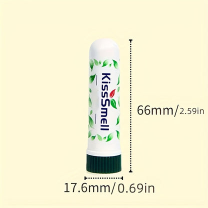 4pcs Refreshing Nasal Inhalation Sticks - 2 Scent Options, Anti-Drowsy & Congestion Relief For Driving, Safe Ingredients