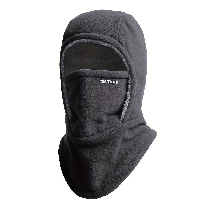 1pc Winter Warm Thick Material Balaclava, One-Piece Hood, Scarf Face Mask Ear Protection, Windproof, Suitable for Winter Cycling, Running, Skiing, Fishing, Outdoor Sports And Work, Suitable for Men And Women, Without battery Store ARBELLA'S