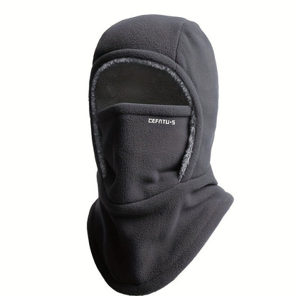1pc Winter Warm Thick Material Balaclava, One-Piece Hood, Scarf Face Mask Ear Protection, Windproof, Suitable for Winter Cycling, Running, Skiing, Fishing, Outdoor Sports And Work, Suitable for Men And Women, Without battery Store ARBELLA'S