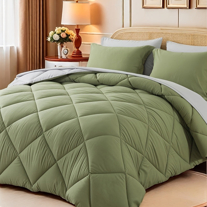 7pcs Luxurious Ultra-Soft Comforter Set | Breathable, Quilted Comforter, Flat Sheet, Fitted Sheet, Pillowcases, Pillow Shams | Warmth for All Seasons, School, Valentine's Day, Boys And Girls, Bed In A Bag Store ARBELLA'S