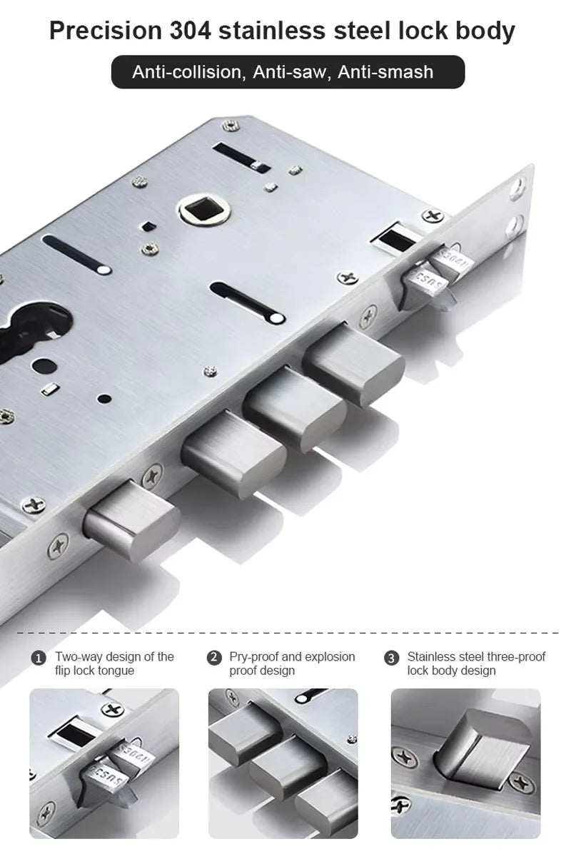 Waterproof 3D face recognition WISHOME WIFI APP RFID Card Code Keyless Smart Electronic Door Lock Aluminum/Glass Sliding Store ARBELLA'S