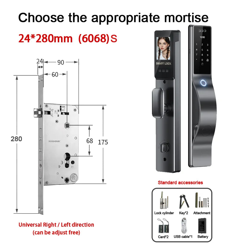 Waterproof 3D face recognition WISHOME WIFI APP RFID Card Code Keyless Smart Electronic Door Lock Aluminum/Glass Sliding Store ARBELLA'S