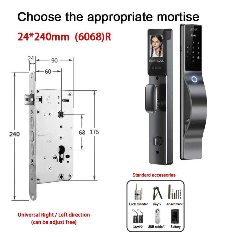 Waterproof 3D face recognition WISHOME WIFI APP RFID Card Code Keyless Smart Electronic Door Lock Aluminum/Glass Sliding Store ARBELLA'S